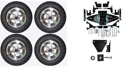 Lift Kit Combo with 12" Dirty Harry for EZGO RXV Gas Golf Carts 2015+ - 3 Guys Golf Carts