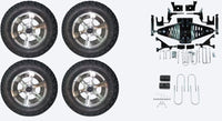 Lift Kit Combo with 12" Dirty Harry for EZGO RXV Electric Golf Carts 2015+ - 3 Guys Golf Carts