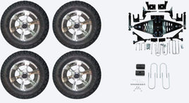 Lift Kit Combo with 12" Dirty Harry for EZGO RXV Electric Golf Carts 2015+ - 3 Guys Golf Carts