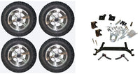 Lift Kit Combo with 12" Dirty Harry for EZGO TXT Golf Carts 2001+ - 3 Guys Golf Carts