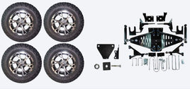 Lift Kit Combo with 12" Flash for EZGO RXV Gas Golf Carts 2015+