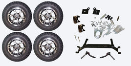 Lift Kit Combo with 12" Flash for EZGO TXT Golf Carts 2001+