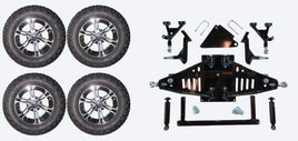 6" Lift Kit Combo with 12" Nitro for Yamaha Drive II Electric Golf Carts 2017+