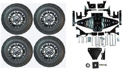 Lift Kit Combo with 10" Nitro for EZGO RXV Gas Golf Carts 2015+ - 3 Guys Golf Carts