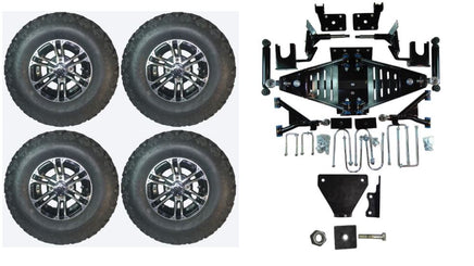 Lift Kit Combo with 10" Nitro for EZGO RXV Gas Golf Carts 2015+ - 3 Guys Golf Carts