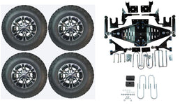 Lift Kit Combo with 10" Nitro for EZGO RXV Electric Golf Carts 2015+ - 3 Guys Golf Carts