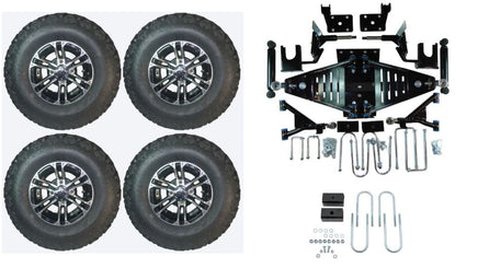Lift Kit Combo with 10" Nitro for EZGO RXV Electric Golf Carts 2015+ - 3 Guys Golf Carts