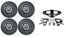 Lift Kit Combo for Club Car Precedent Golf Carts with 10" Nitro - 3 Guys Golf Carts