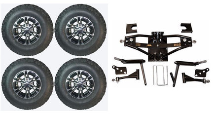 Lift Kit Combo with 10" Nitro 22x11-10 for Club Car DS Golf Carts 1984-2003 - 3 Guys Golf Carts