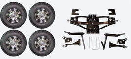 Lift Kit Combo with 10" Vegas 22x11-10 for Club Car DS Golf Carts 1984-2003 - 3 Guys Golf Carts