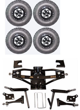 Lift Kit Combo with 10" Werewolf 22x11-10 for Club Car DS Golf Carts 1984-2003 - 3 Guys Golf Carts