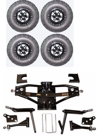Lift Kit Combo with 10" Werewolf 22x11-10 for Club Car DS Golf Carts 1984-2003 - 3 Guys Golf Carts
