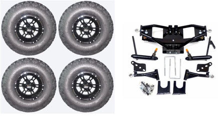Lift Kit Combo with 10" Werewolf for Club Car DS Golf Carts 2004+ - 3 Guys Golf Carts