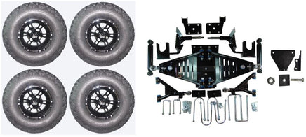 Lift Kit Combo with 10" Werewolf for EZGO RXV Gas Golf Carts 2015+ - 3 Guys Golf Carts
