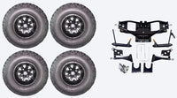 Lift Kit Combo with 10" Vegas Black for Club Car DS Golf Carts 2004+ - 3 Guys Golf Carts