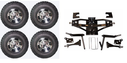 Lift Kit Combo with 10" Colossus 22x11-10 for Club Car DS Golf Carts 1984-2003 - 3 Guys Golf Carts