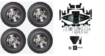 Lift Kit Combo with 10" Colossus for EZGO RXV Gas Golf Carts 2015+ - 3 Guys Golf Carts