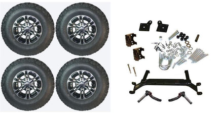 Lift Kit Combo with 10" Nitro for EZGO TXT Golf Carts 2001+ - 3 Guys Golf Carts