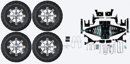 Lift Kit Combo with 12" Tempest for EZGO RXV Electric Golf Carts 2015+
