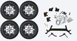 Lift Kit Combo with 12" Tempest for EZGO TXT Golf Carts 2001+