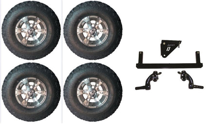 6" Lift Kit Combo with 10" Dirty Harry for Yamaha G29/Drive Golf Carts 07-16 - 3 Guys Golf Carts