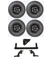 6" Lift Kit Combo with 10" Vampire Black for Yamaha G29/Drive Golf Carts 07-16 - 3 Guys Golf Carts