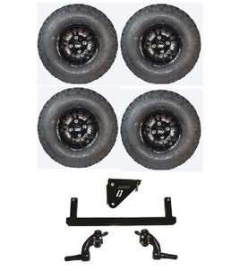 6" Lift Kit Combo with 10" Vampire Black for Yamaha G29/Drive Golf Carts 07-16 - 3 Guys Golf Carts