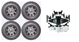 Lift Kit Combo with 10" Tempest for EZGO RXV Golf Carts 2008-2013.5 - 3 Guys Golf Carts