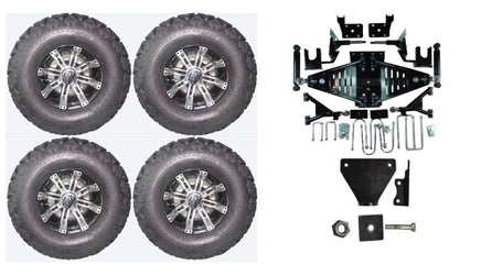 Lift Kit Combo with 10" Tempest for EZGO RXV Gas Golf Carts 2015+ - 3 Guys Golf Carts