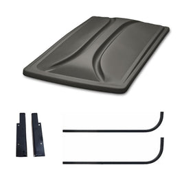 Universal 80" Graphite Extended Roof Kit for Club Car Precedent Golf Carts - 3 Guys Golf Carts