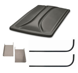 Universal 80" GRAPHITE Extended Roof Kit for Club Car DS Golf Carts 2000+ - 3 Guys Golf Carts