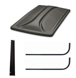 Universal 80" Graphite Extended Roof Kit for EZGO RXV Golf Carts 2008+ - 3 Guys Golf Carts