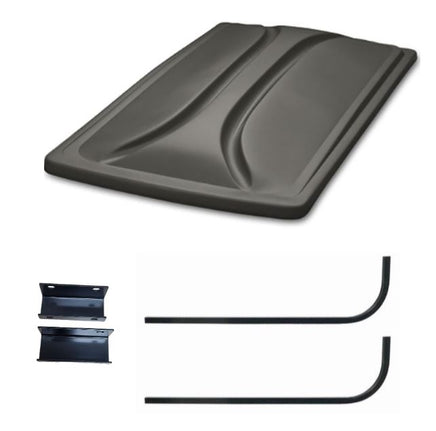 Universal 80" Graphite Extended Roof Kit for Yamaha G29/Drive & Drive II Golf Carts 2007+ - 3 Guys Golf Carts