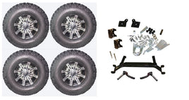 Lift Kit Combo with 10" Tempest for EZGO TXT Golf Carts 2001+ - 3 Guys Golf Carts