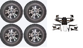 Lift Kit Combo with 10" Vampire 22x11-10 for Club Car DS Golf Carts 1984-2003 - 3 Guys Golf Carts