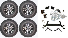 Lift Kit Combo with 10" Vampire for EZGO TXT Golf Carts 2001+ - 3 Guys Golf Carts