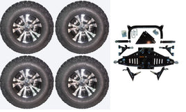Lift Kit Combo with 10" Vampire 22x11-10 for Yamaha G29/Drive Golf Carts 07-16 - 3 Guys Golf Carts