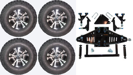 6" Lift Kit Combo with 10" Vampire for Yamaha Drive II Electric Golf Carts 2017+ - 3 Guys Golf Carts