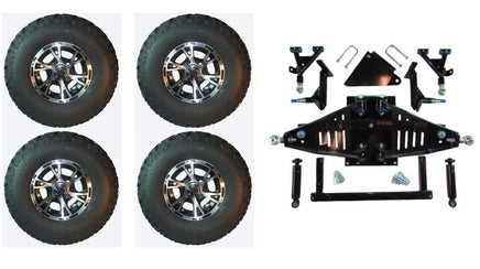 6" Lift Kit Combo with 10" Flash for Yamaha Drive II Electric Golf Carts 2017+ - 3 Guys Golf Carts