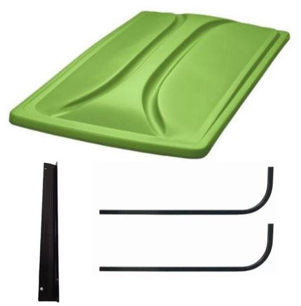 Universal 80" Lime Extended Roof Kit for EZGO RXV Golf Carts 2008+ - 3 Guys Golf Carts