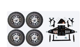 6" Lift Kit Combo with 10" Wolverine for Yamaha Drive II Electric Golf Carts - 3 Guys Golf Carts