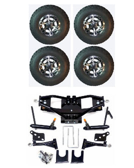 Lift Kit Combo with 10" Flash for Club Car DS Golf Carts 2004+ - 3 Guys Golf Carts