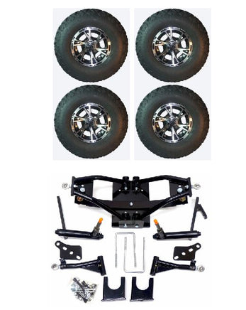 Lift Kit Combo with 10" Flash for Club Car DS Golf Carts 2004+ - 3 Guys Golf Carts