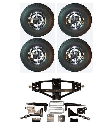 Lift Kit Combo for Club Car Precedent Golf Carts with 10" Flash - 3 Guys Golf Carts