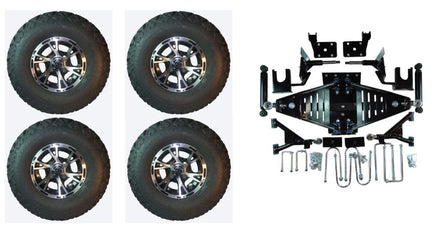 Lift Kit Combo with 10" Flash for EZGO RXV Golf Carts 2008-2013.5 - 3 Guys Golf Carts