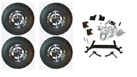 Lift Kit Combo with 10" Flash for EZGO TXT Golf Carts 2001+ - 3 Guys Golf Carts