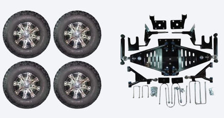 Lift Kit Combo with 10" Vegas for EZGO RXV Golf Carts 2008-2013.5 - 3 Guys Golf Carts