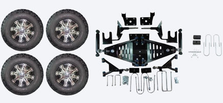 Lift Kit Combo with 10" Vegas for EZGO RXV Electric Golf Carts 2015+ - 3 Guys Golf Carts