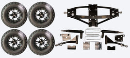 Lift Kit Combo for Club Car Precedent Golf Carts with 12" Vampire Black - 3 Guys Golf Carts