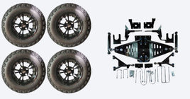Lift Kit Combo with 12" Vampire Black for EZGO RXV Golf Carts 2008-2013.5 - 3 Guys Golf Carts